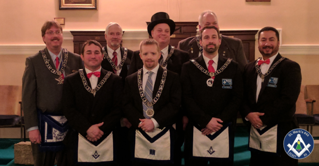 2017 Officers of St. Mark's Lodge