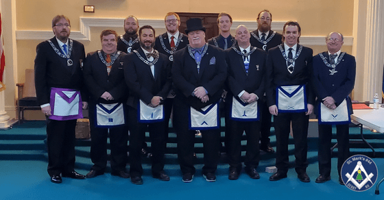 The 2023 Officers of St. Mark's Lodge